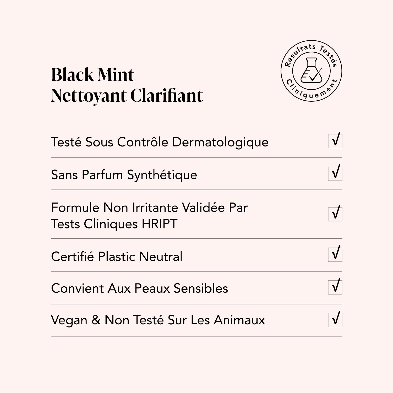 Nettoyant Clarifiant Black Mint