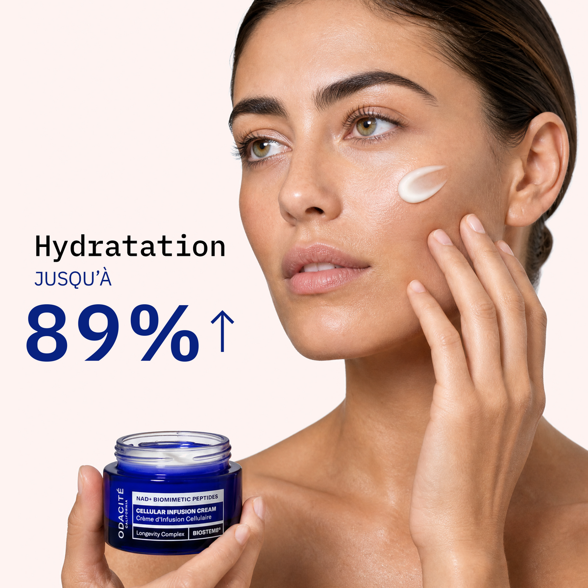 Crème d’Infusion Cellulaire • NAD+ Peptides Biomimétiques