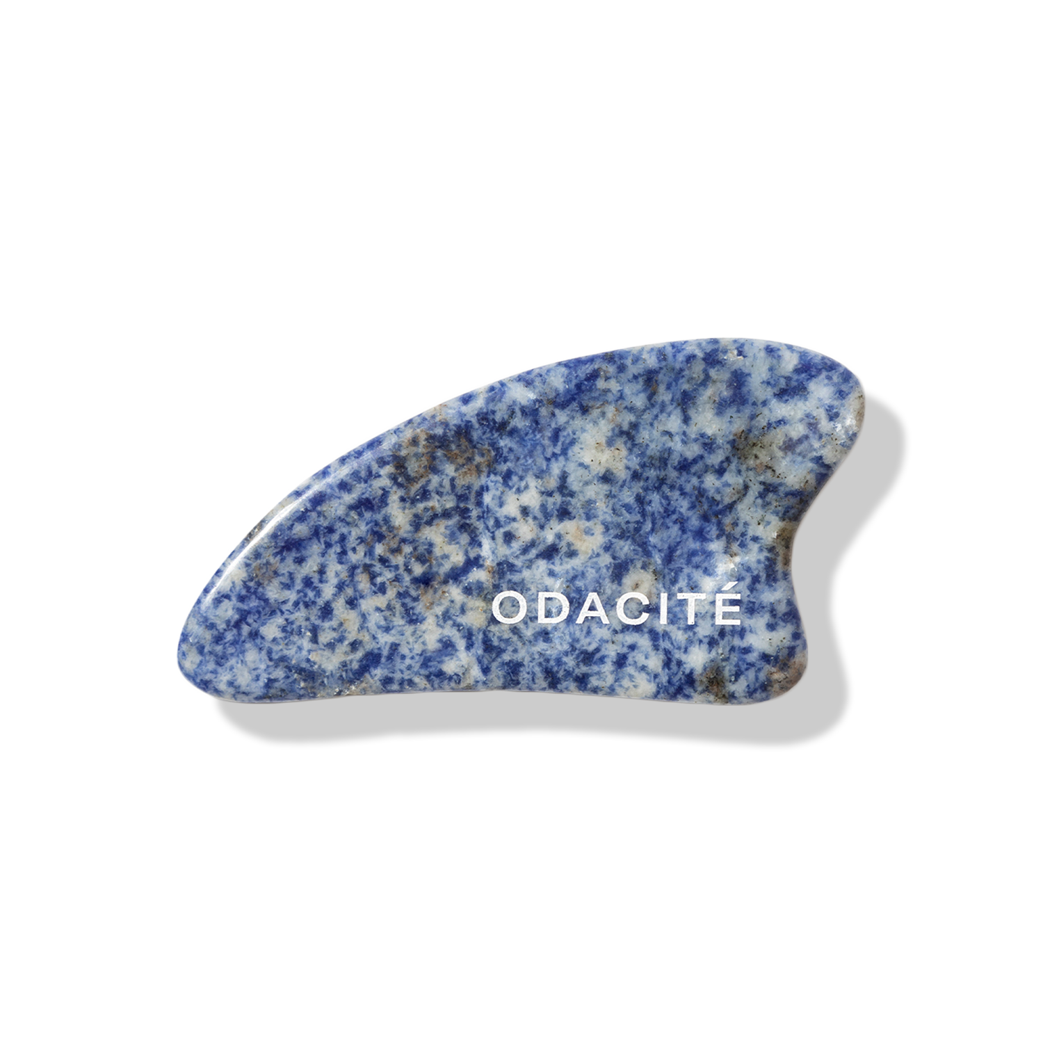 Gua Sha Contour De Cristal Sodalite Bleue