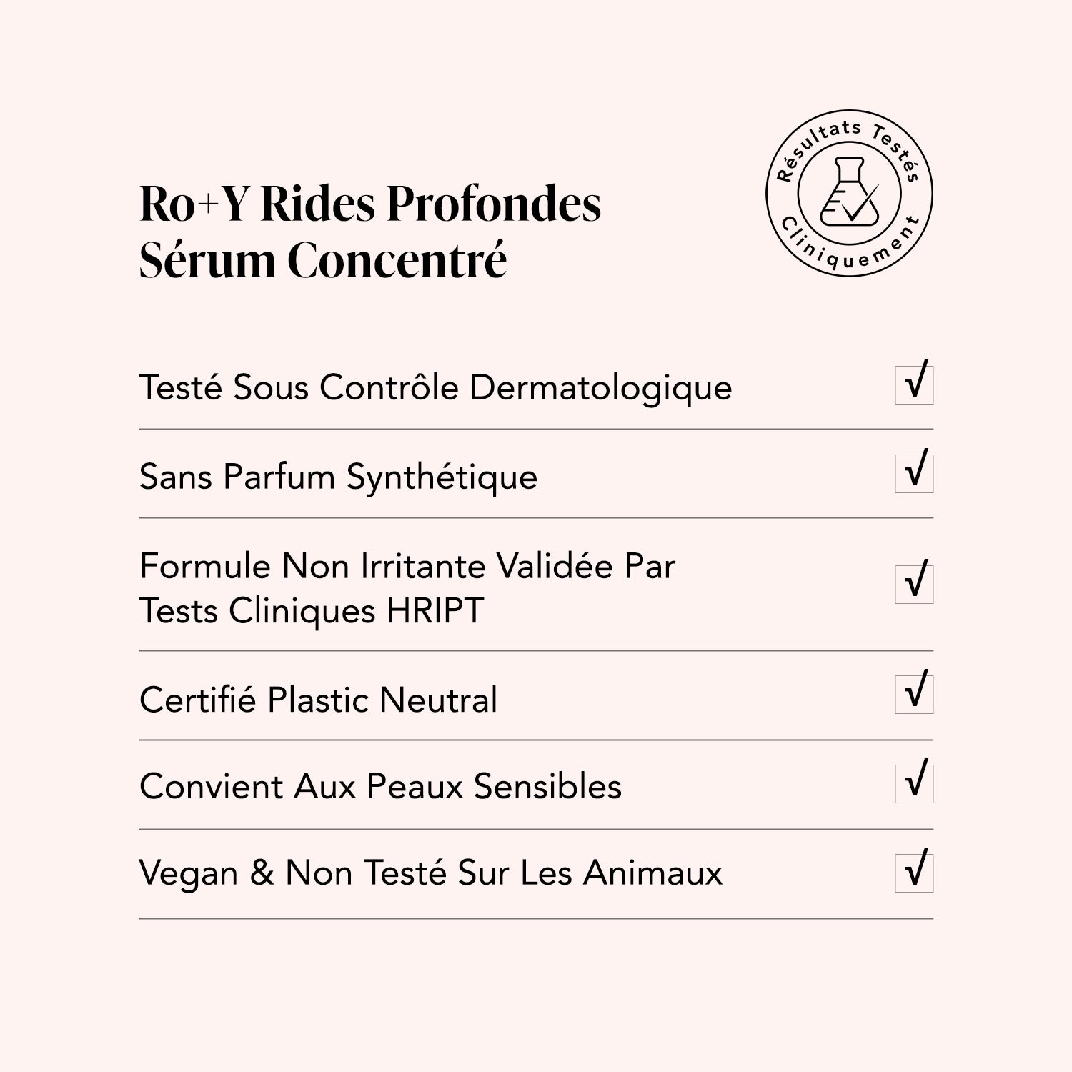 Sérum Concentré Rides Profondes Ro+Y Rose Musquée + Ylang Ylang